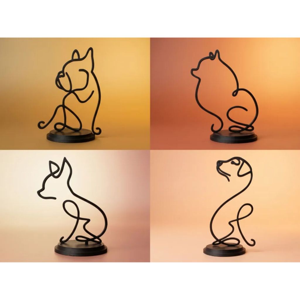 Silhueta Animal Cachorro Decorativo Salsicha Dachshund Bulldog Pinscher Lulu