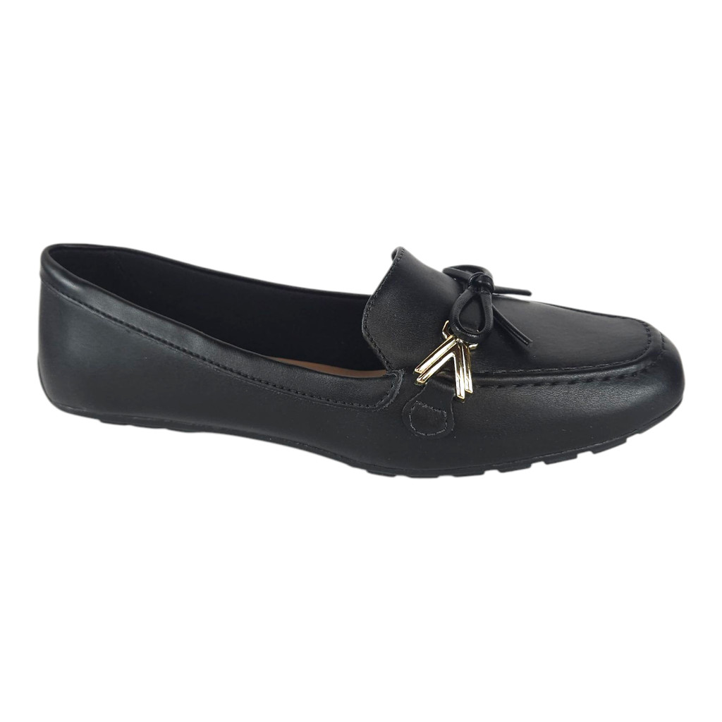 SUA CIA MOCASSIM REF 8263 PRETO MODA ESTILOSO CASUAL