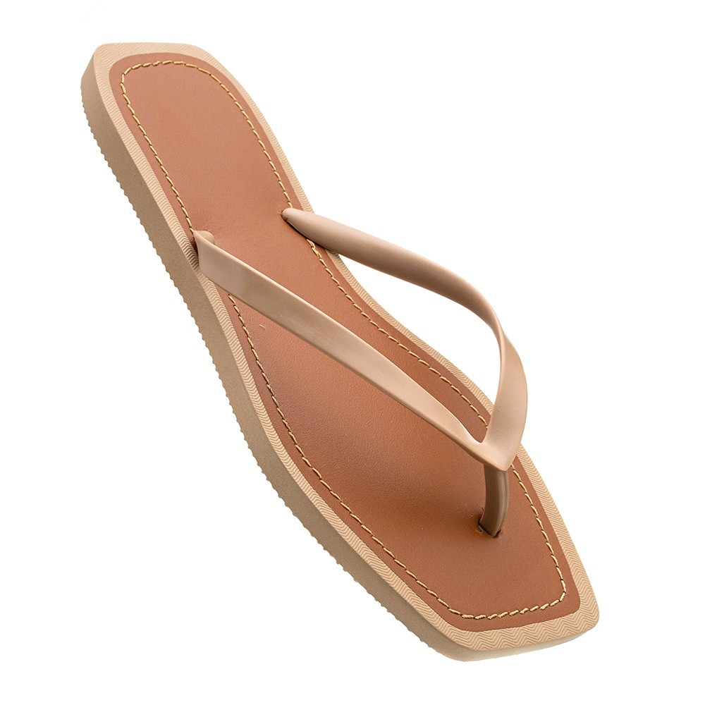 Chinelo Asa Delta K.1003 Feminino Conforto e Estilo Deserto, Off White e Preto Solado Antiderrapante