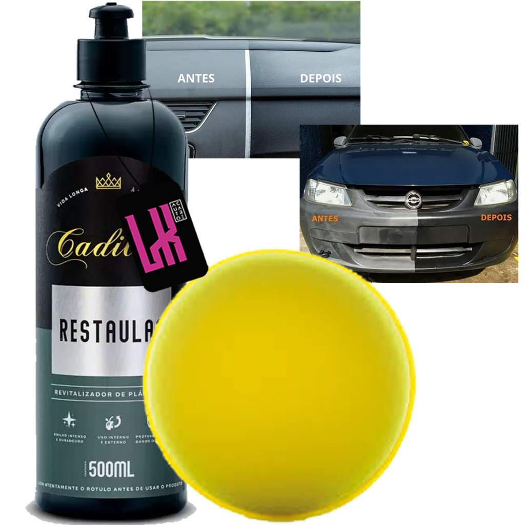 Kit Revitalizador Plásticos Cadillac Restaulac 500ml C Aplicador