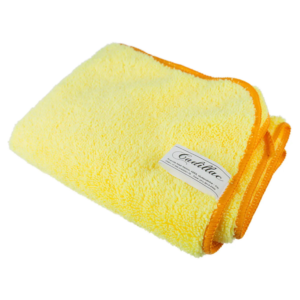 Toalha de Microfibra Amarela c/ Borda 40x60 300gsm Cadillac