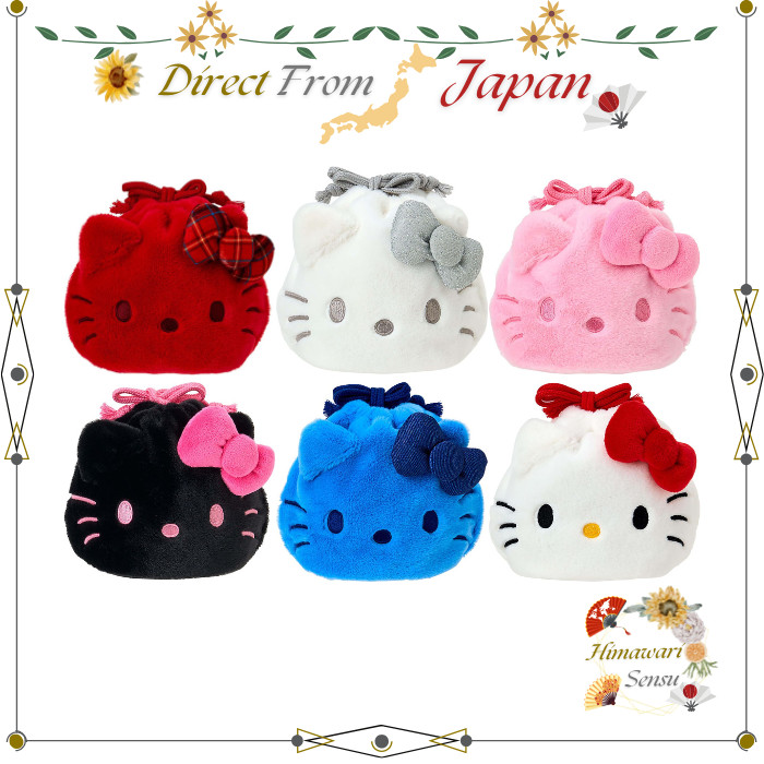 Bolsa De Rosto Sanrio I Love Hello Kitty Com Cordão , Mão Direta Do Japão