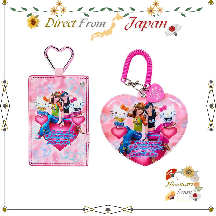 Sanrio Love and Berry Hello Kitty card mirror & pass case series【 Direct from Japan 】