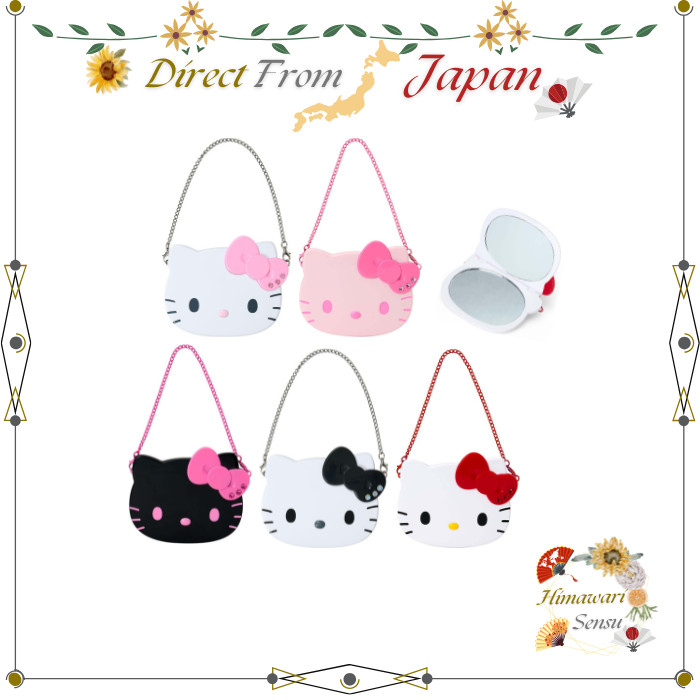 Sanrio I Love Hello Kitty Chain Espelho Compacto Dupla Face Para Controle Direto Do Japão