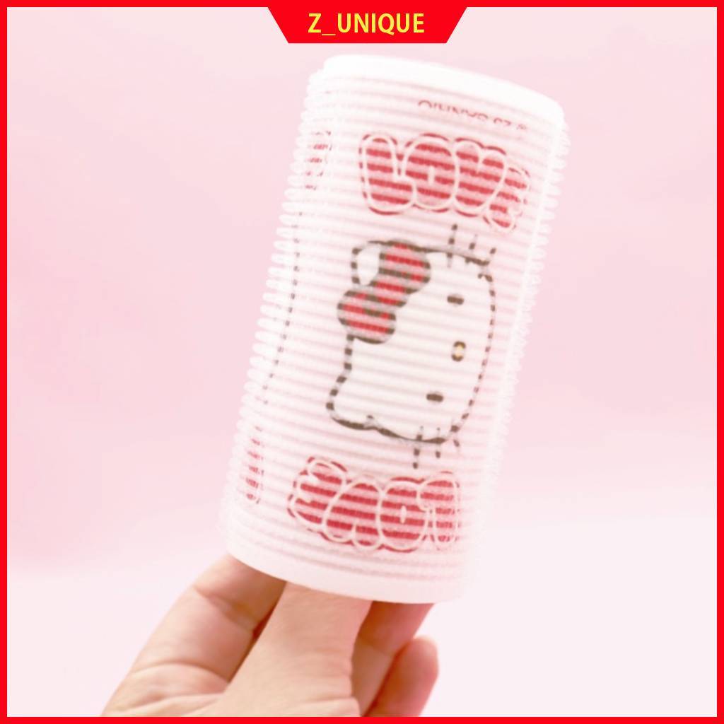 Rolo De Cabelo Sanrio Hello Kitty Love Grande 2 Unidades | Estilo Oficial Fabricado Na Coreia Franja Ondulado De Volume Fofo