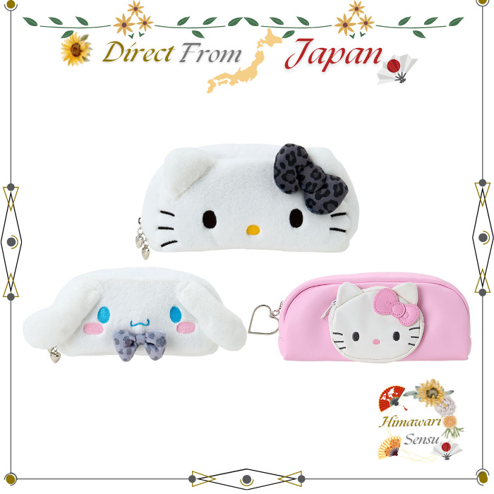 Sanrio Pen Case Hello Kitty Cinnamoroll I Love Cute Stationery Storage Pouch【 Direct from Japan 】