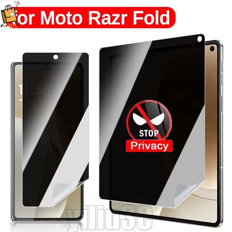 [Prim] 2-1Pcs Anti-Espião Telefone Hidráulico Flim-HD Clear Phone Para MOTO Razr Fold-Acessórios Celular-Capa Protetora