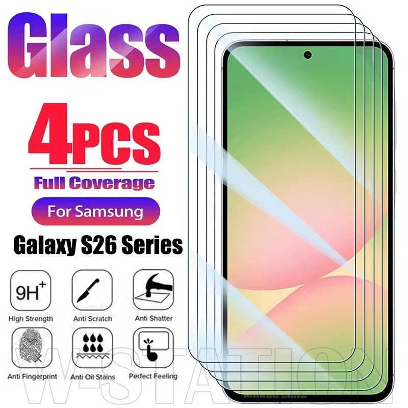 4-1Pcs HD Clear Phone Temperado Flim-Para Samsung Galaxy S26 Series-Capa Completa 3D , Antiarranhões-Acessórios De Prote
