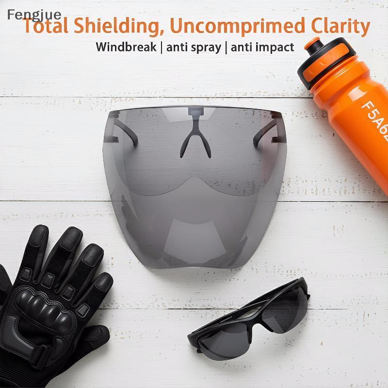 Fengjue Clear Face Shield 1pc Transparente HD Cover Blo Dustproof Anti Droplet Para Cozinhar E Compras BR