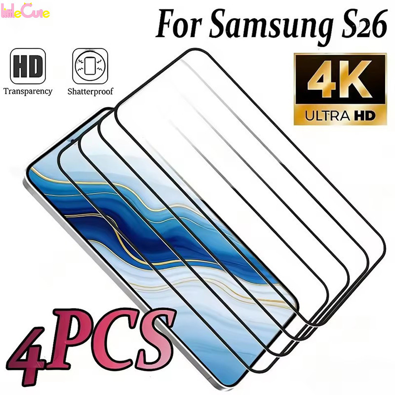[HOT] 4-1Pcs HD Clear Desbloqueio Temperado Flim-Para Samsung Galaxy S26 Series-Vidro Telefone-Acessórios De Proteção Mó