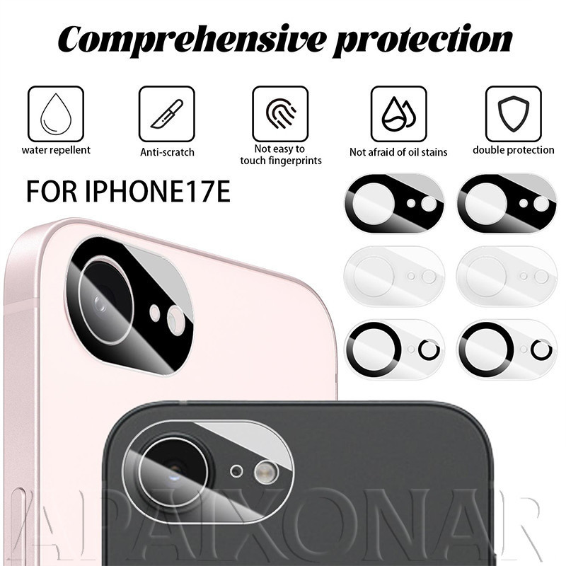 [HOT] 3-1Pcs Phone Len Tempered Flim-Protetor De Lente Móvel-Para iPhone 17E-HD Clear Lens Flims-Vidro Temperado 9H-Capa