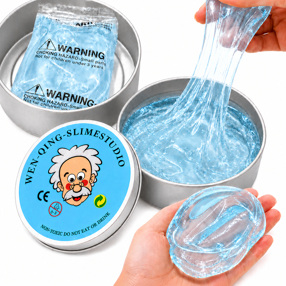 WEN QING Slime Studio Transparente Doctor Putty 75g 1PC Clear Stretch Fidget Sensory Toy