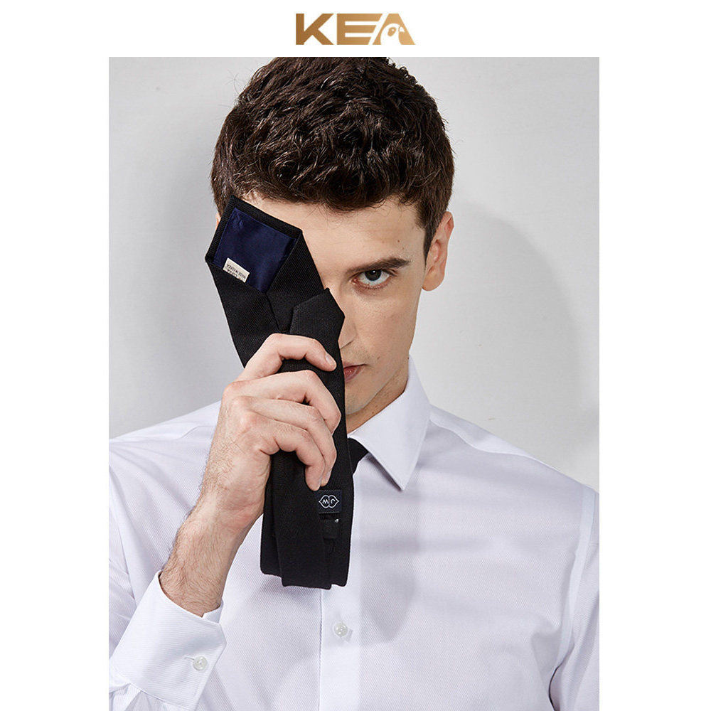 KEA outono camisa branca masculina de manga comprida sarja magro-ajuste negócios profissional trabalho Formal Wear não-f