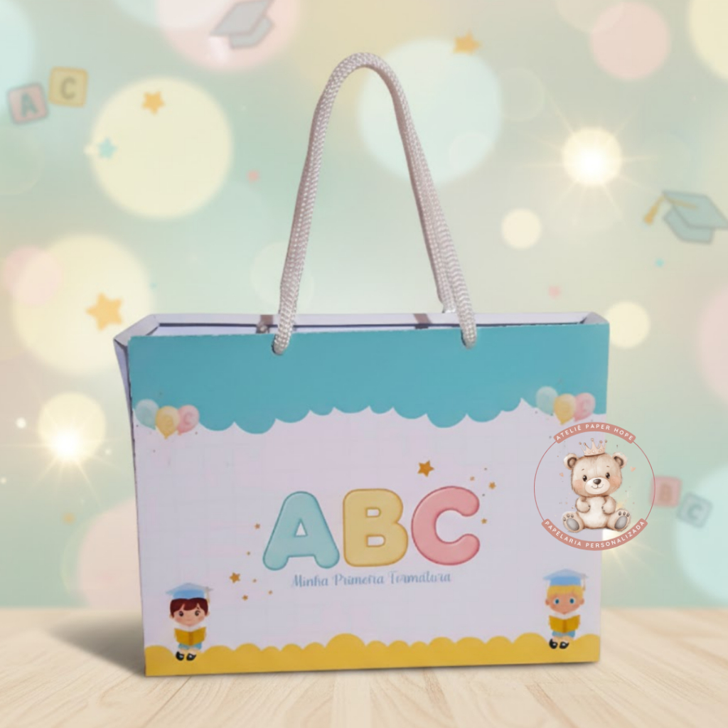 Sacolinha ABC Formatura Infantil - Sacolinha FORMATURA ABC - Lembrancinha Formatura Infantil