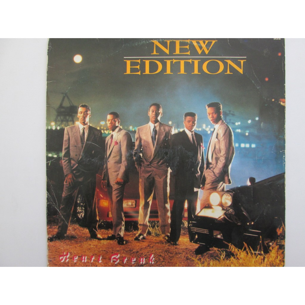 LP VINIL - NEW EDITION / Heart Break /1988 /Midia do Disco Excelente + Encarte/Raríssimo/R&B contemporâneo, soul,hip hop