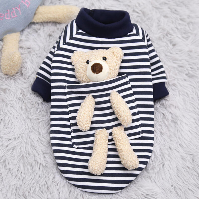 New Autumn and Winter Dog Jersey Sweater Spring Cat Cute Bear Pet Dog Clothes for Small Dogs Chihuahua Teddy Yorkies