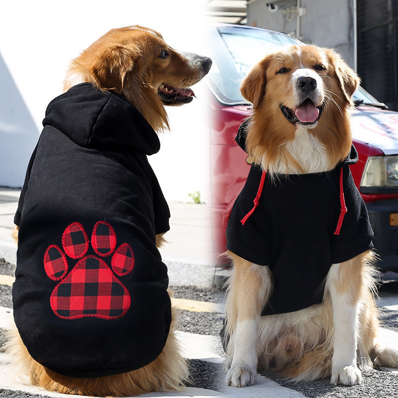 Autumn and Winter Small Medium and Large Dogs Love Plaid Dog Clothes Cat Sweater Teddy Boomerang Pitbull Pet Supplies