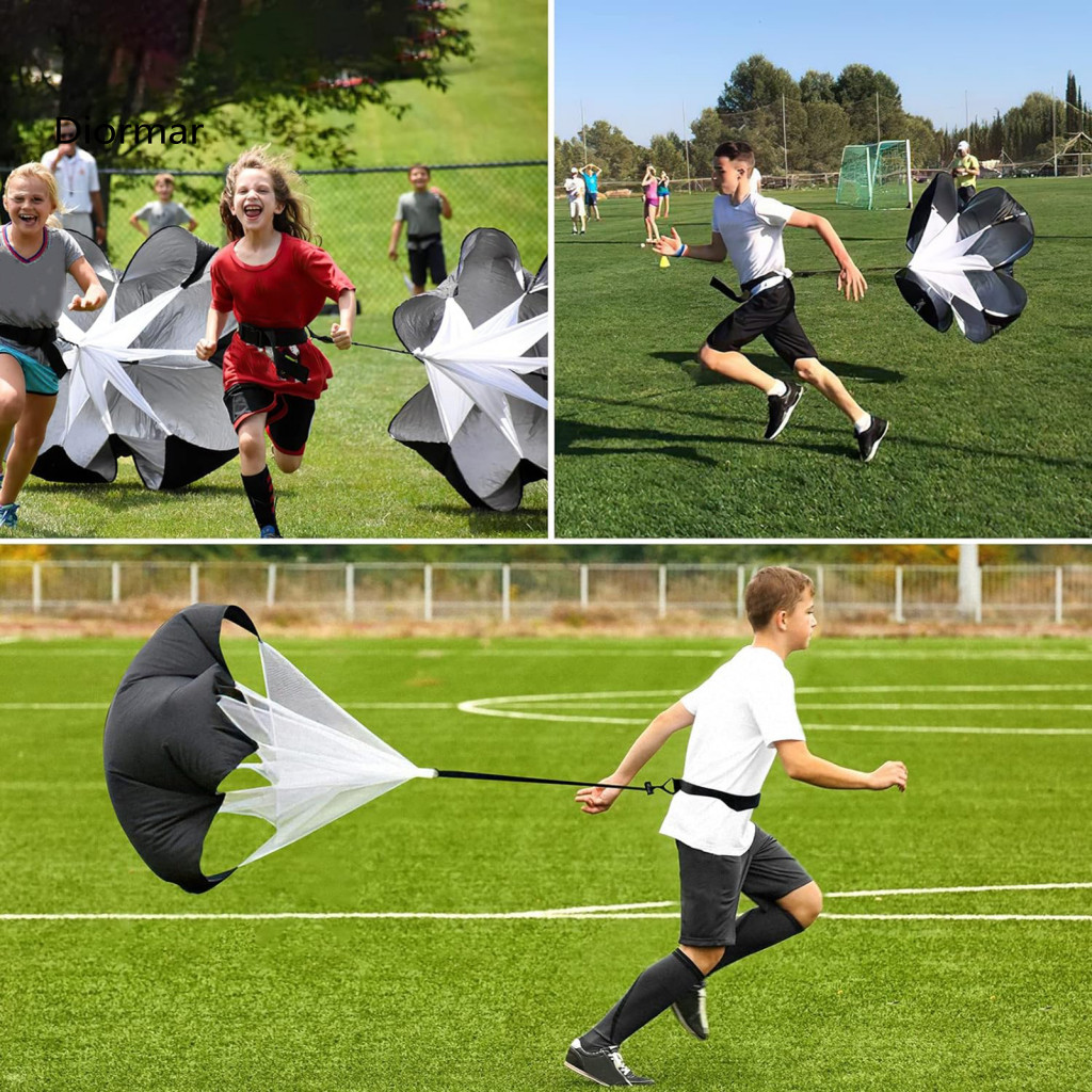Running Strength Training Umbrella Adjustable Waistband Resistance Parachute for Speed Acceleration – Durable Wear-res