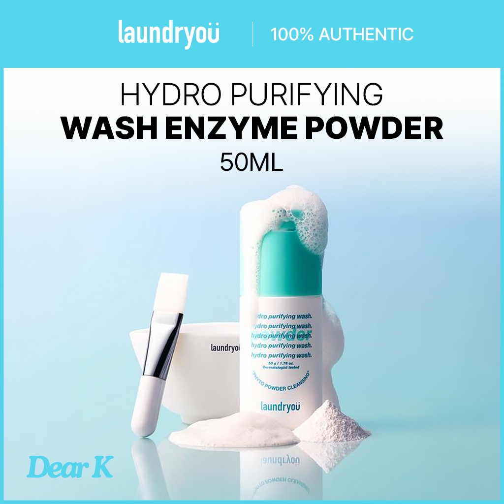 [LUNDRY YOU] Enzima De Lavagem Hidro Purificante Em Pó 50ml + Tigela + Pincel