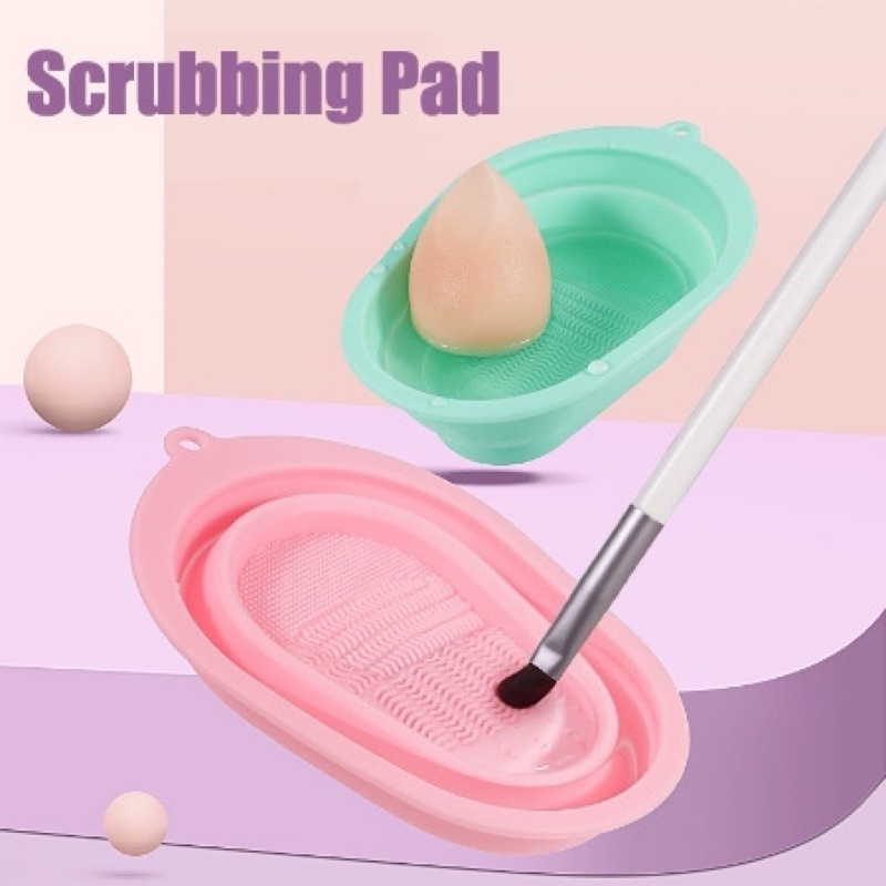 Tigela Para Limpeza De Pincéis Silicone / Pad de limpeza da escova para cuidar e limpar pincéis Premium