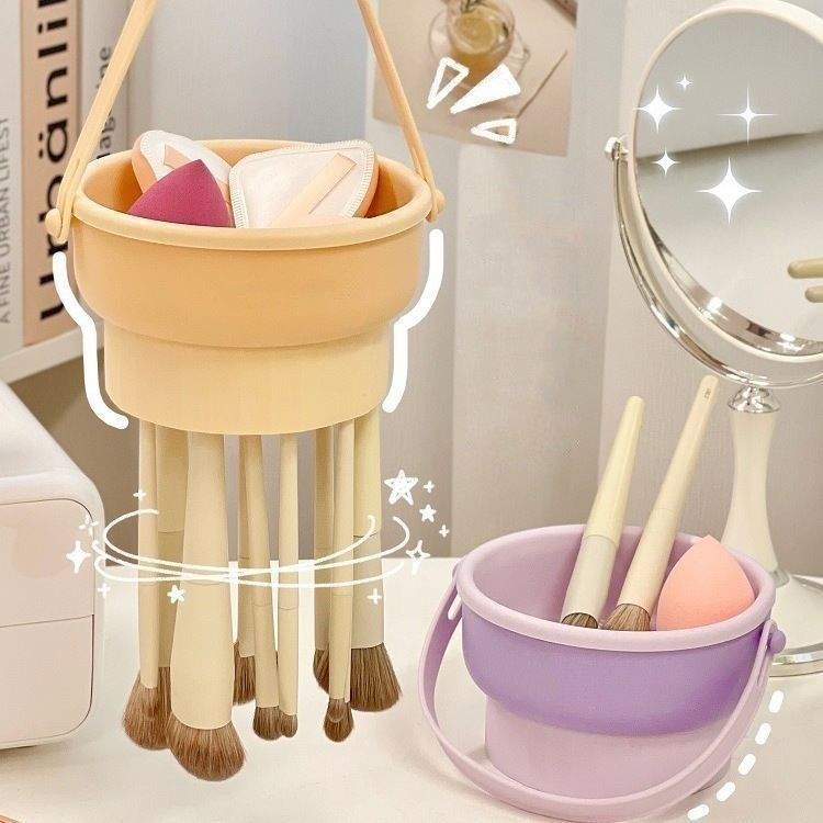 Limpador para Pinceis Maquiagem Tigela Silicone Multifuncional