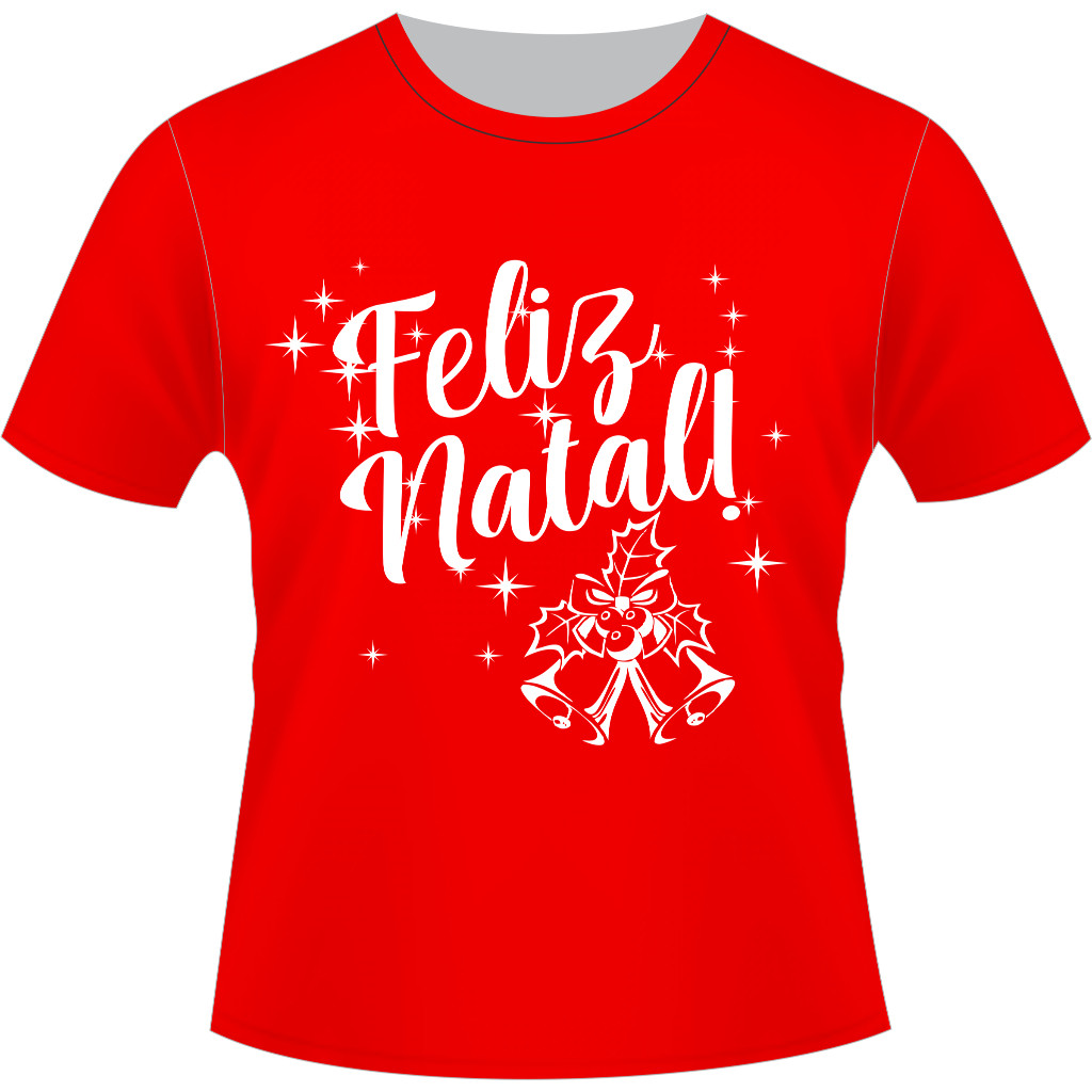 Camiseta Camisa T-shirt Feliz Natal Merry Christmas Papai Noel Envio Rapido