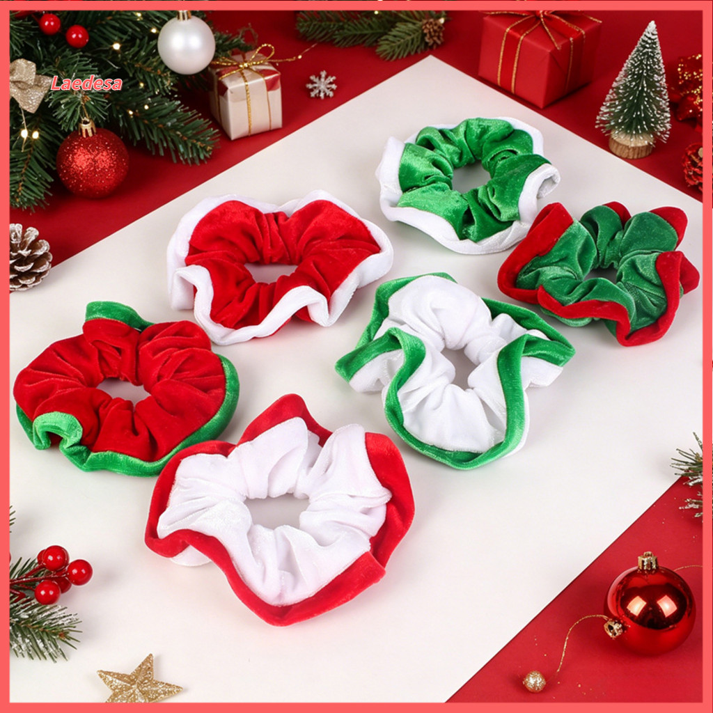 Comfortable Hair Ties for Wear Velvet Scrunchies for Christmas for Women Girls – Soft Elastic Lightweight for
