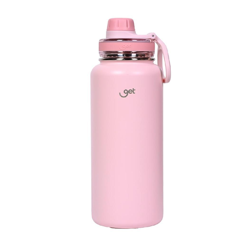 Garrafa Térmica Inox Get Trity 1000ml Rosé com tampa