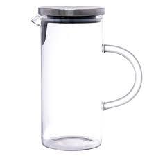 Jarra Mirage de vidro borossilicato com tampa de Inox 1000ml