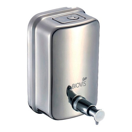 Saboneteira Inox 1000ml Biovisium Liquido Alcool Gel