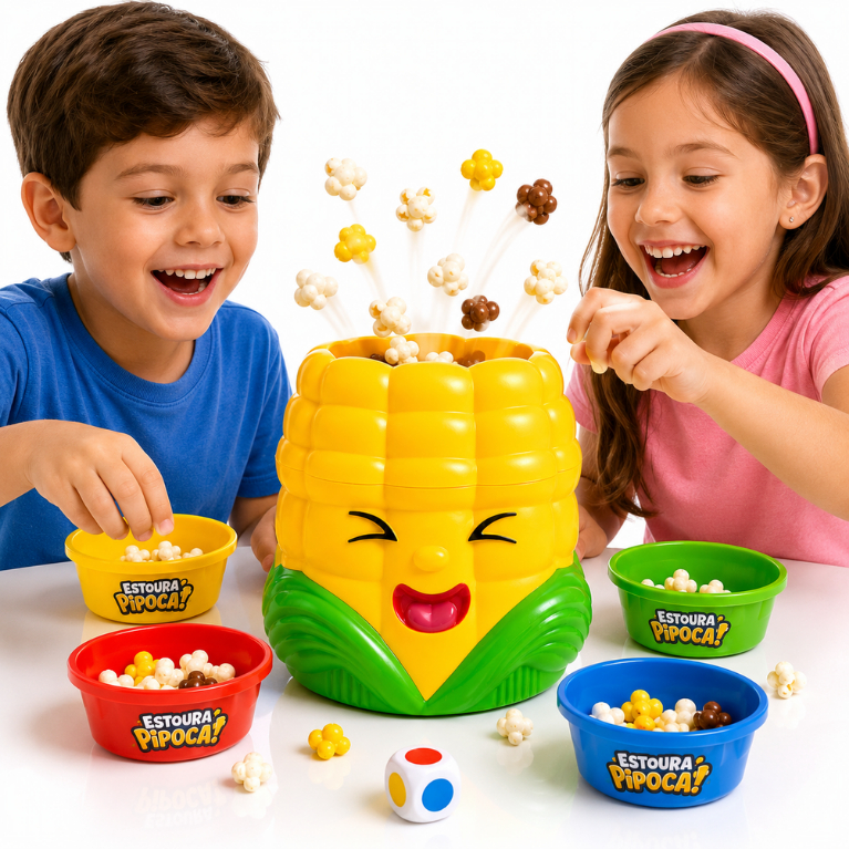 Jogo Estoura Pipoca Brinquedo Interativo Família Crianças Divertido