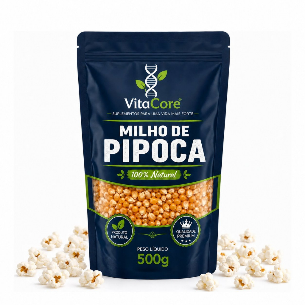 Milho Para Pipoca Tipo 1 Pacote 500g Estoura Tudo Envio Rápido