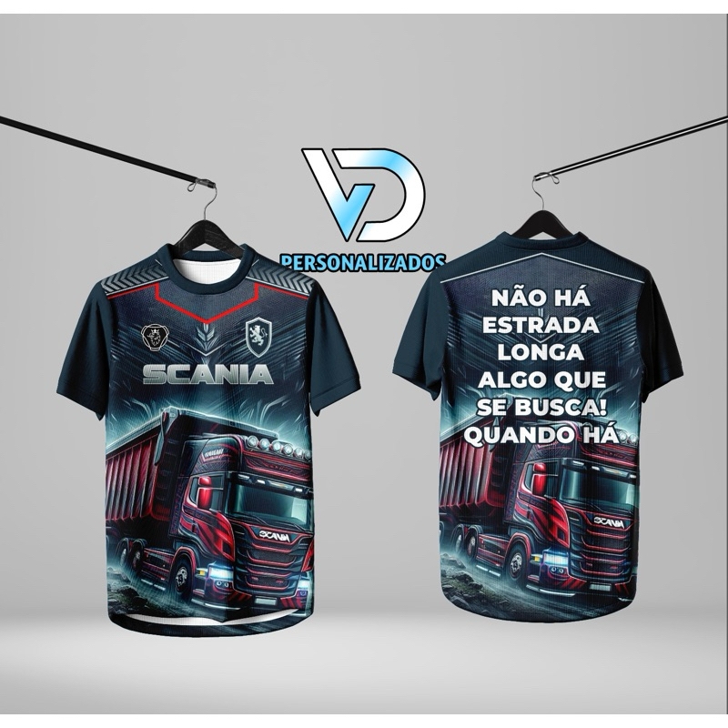 Camiseta Truck Caminhoneiro Scania Dry fit