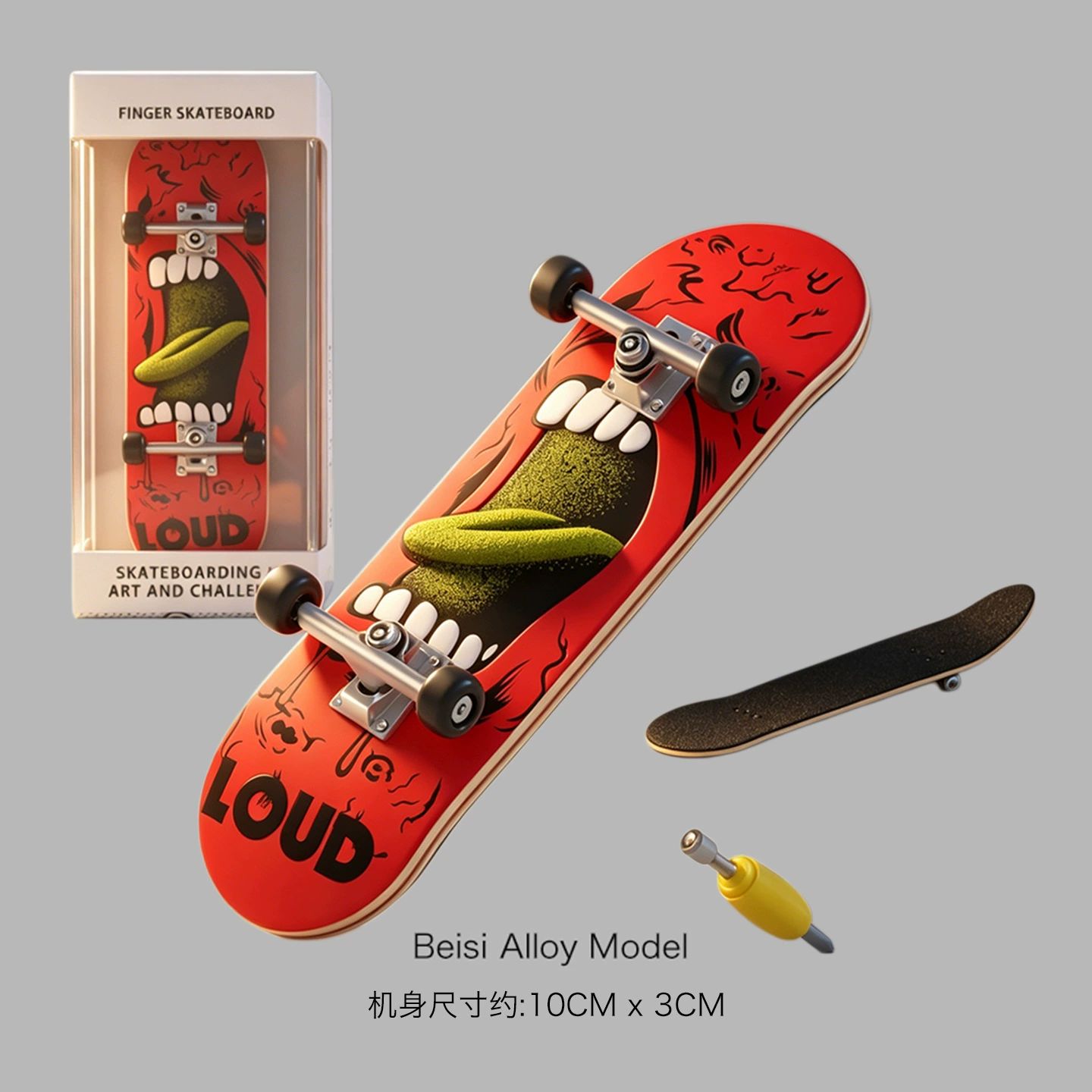 Conjunto Completo de Fingerboard 34 mm, Inclui Trucks de 3,0 mm e Rodas CNC para Treinamento Profissional