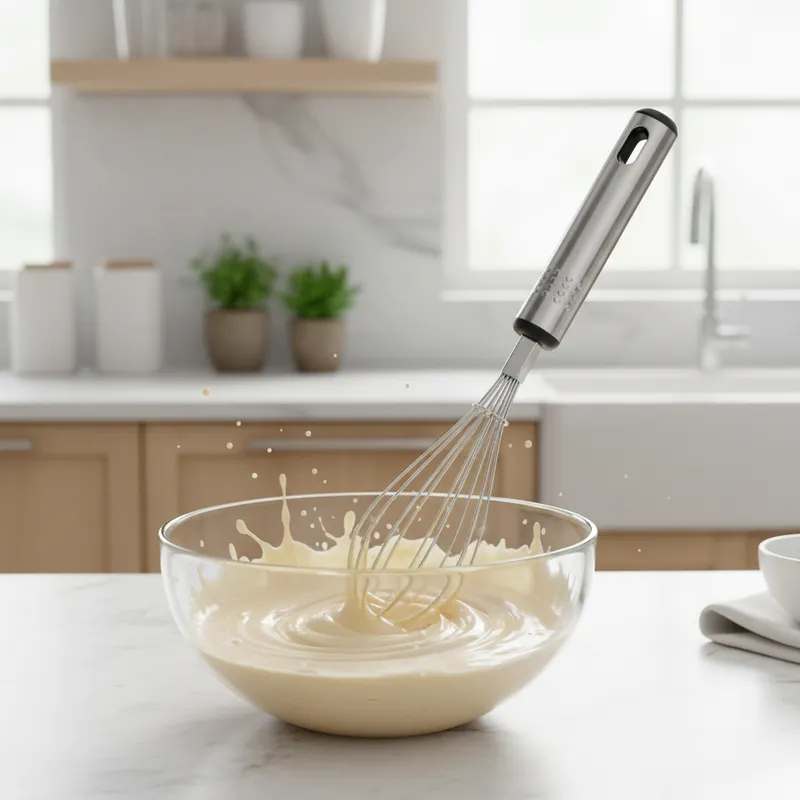 Batedor De Ovos Clara Em Neve Omelete Massas Fouet Em Aço Inoxidável Resistente Grande Multiuso