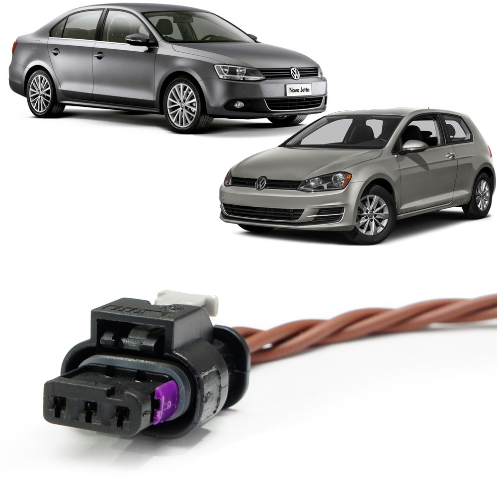 Plug Conector Sensor Estacionamento Volkswagen Jetta Tiguan Polo Fox Voyage Virtus Nivus