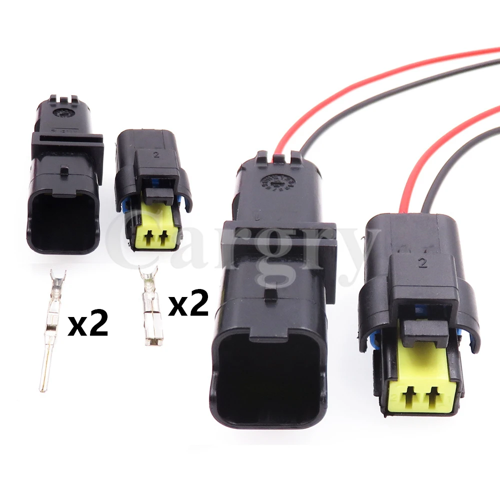 1 Set 2P Auto Water Temperature Sensor Electric Cable Socket  AC Assembly 211PC022S0049 211PL022S0049 Car Waterproof Connector