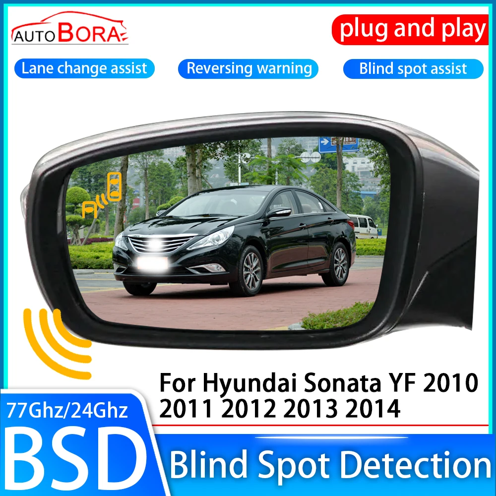 ZhuCamX Car Blind Spot Detection System BSD BSA BSM Sensor Drive Rear Mirror Monitoring for Hyundai Sonata YF 2010~2014