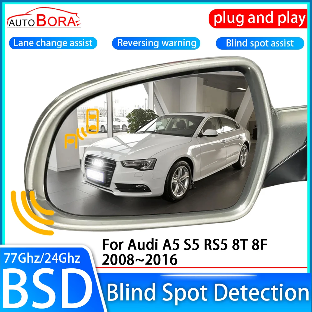ZhuCamX Car Blind Spot Detection System BSD BSA Sensor Drive Rear Mirror Monitoring for Audi A5 S5 RS5 8T 8F 2008~2016
