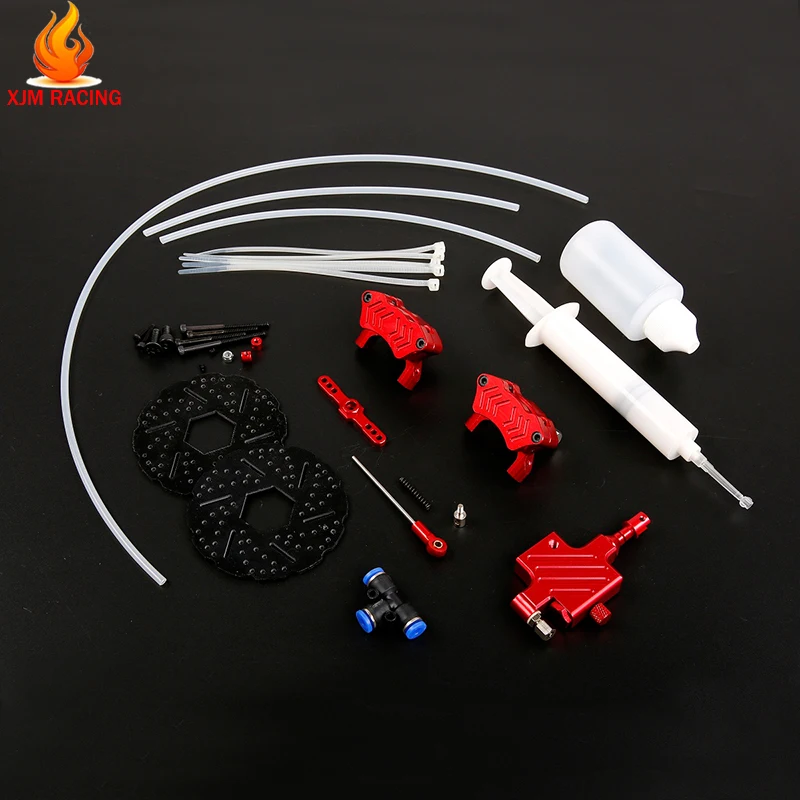 CNC Front Wheel Hydraulic Disc Brake Set for 1/5 HPI ROFUN ROVAN KM Baja 5B 5T 5SC SS RC CAR PARTS