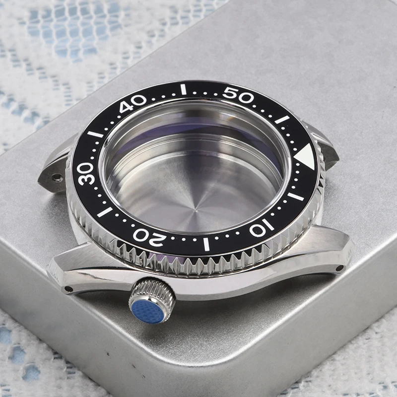 HEIMDALLR Watch Case MM300 Stainless Steel Case Sapphire Glass Fit Seiko Mod For NH35A/36A Automatic Movement Super Luminous