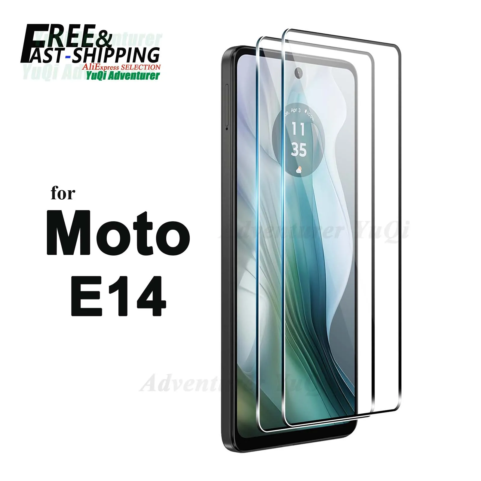 Screen Protector For Motorola Moto E14 Tempered Glass HD Crystal High Aluminum 9H  Case Friendly