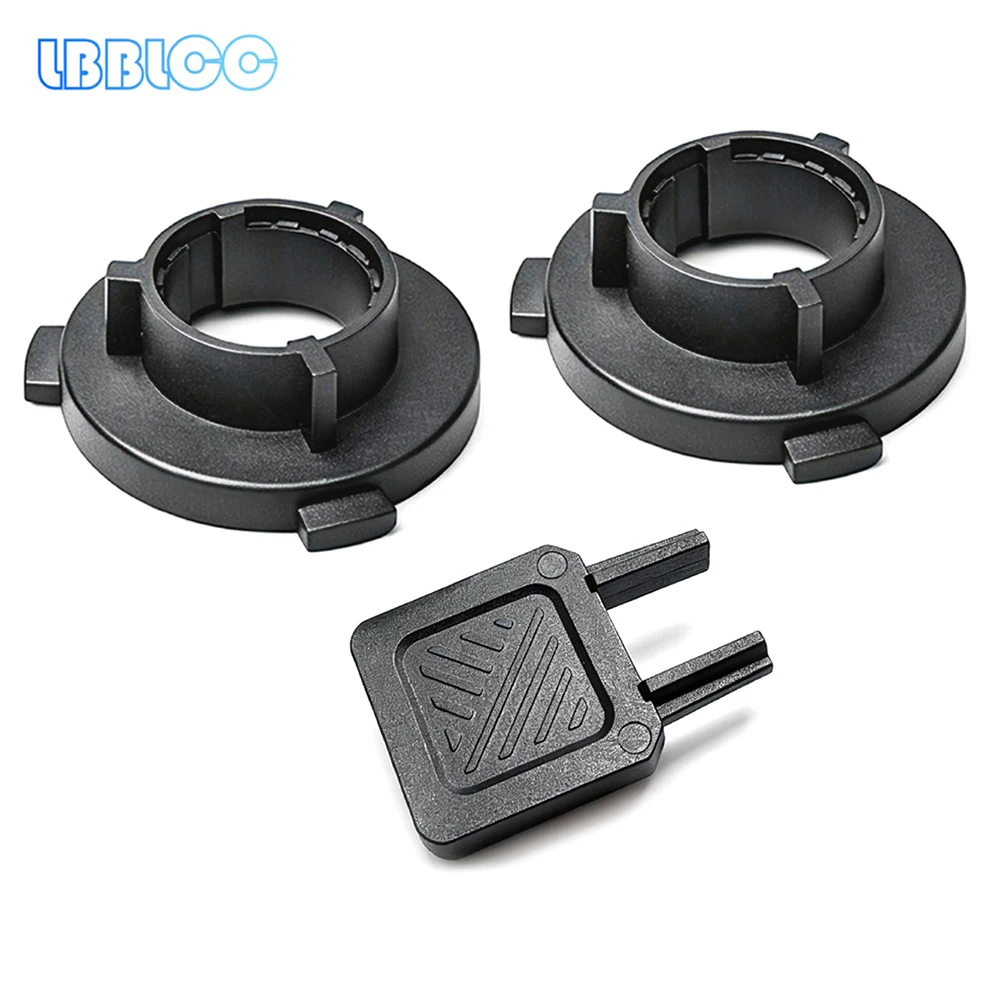 1 Set ABS H7 LED Adapter Holder For KIA K3 K4 K5 Sorento Hyundai New SantaFe Sonata 9 Coupe New Tucson Headlights Base Retainer