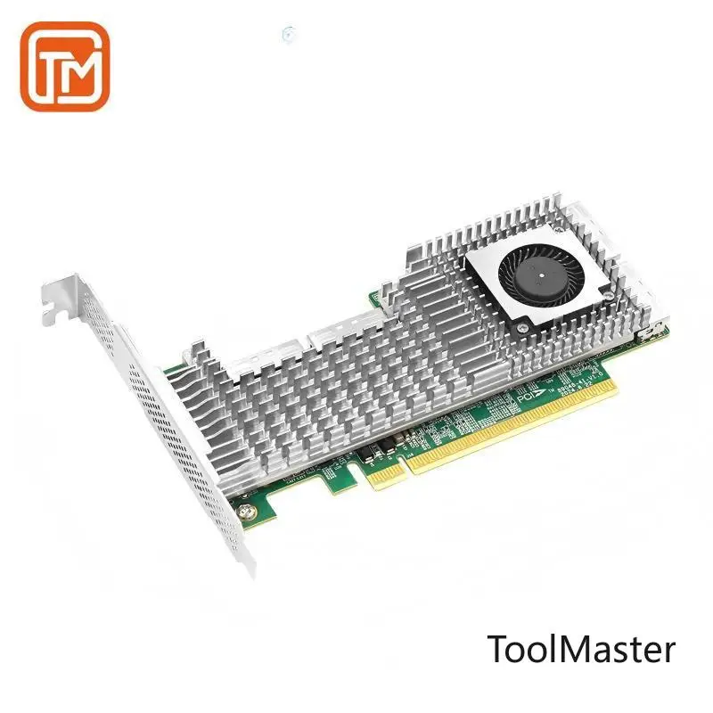 【Hot Sale】AvaCoreLRSV9500-4I A PCIe5.0 X16 To 4-port MCIO 8I NVMe Switch Adapter Based On Broadcom PEX89048 Two Options For Exp