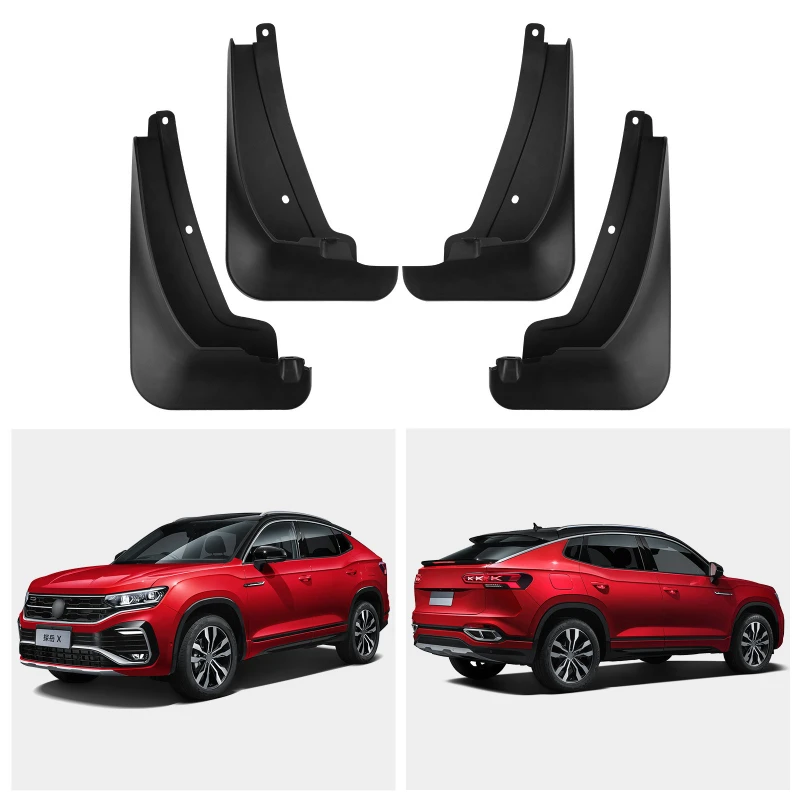 4PCS Mud flaps suitable for VW Tayron X/ GTE/R-Line 2020-2025 car tires Cladding Splash Mud Flap Guards Mudflap Accessories