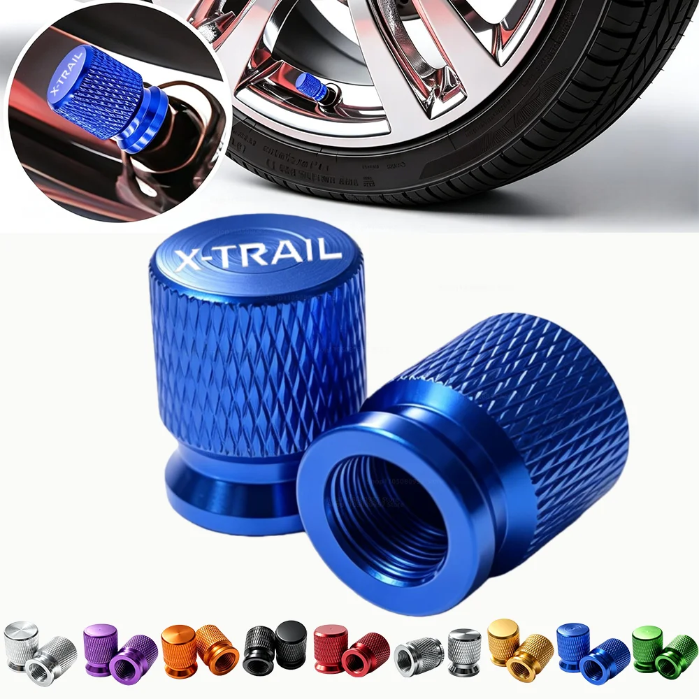 Car Wheel Tire Valve Stem Dustproof Caps Decorative Accessories For Nissan X-Trail X Trail 2014-2022 2023 2024 2025 2026
