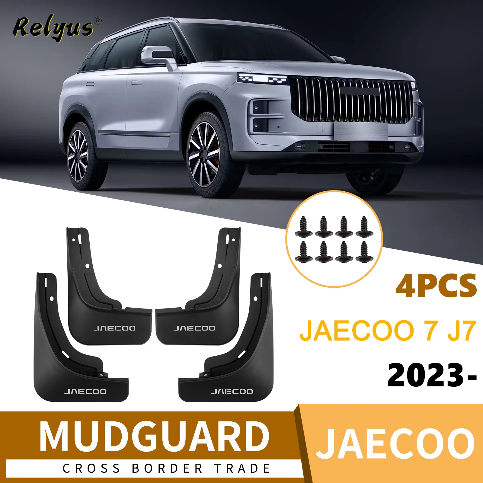 Protect Paint Mud Flap for Chery Jaecoo 7 J7 2023 2024 2025 Mud Flaps Tire Splash Guard All Weather Car Mudflap Accessories