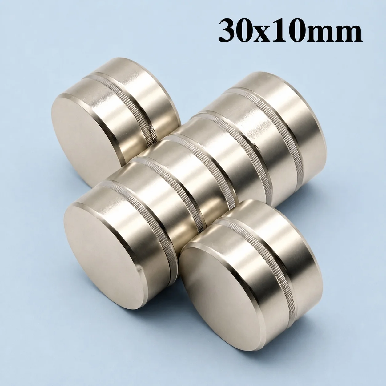 Neodymium Magnet Extra Strong High Purity Magnetic Raw Material Round Disc 30x10mm for Cabinet Attachment Tool Fixing