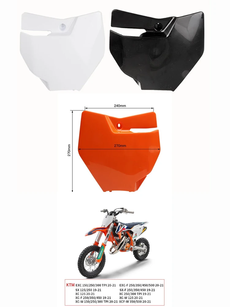Modified Motorcycle Number Plate for Benelli Yamaha Honda Suzuki CRF230 KTM50 CRF125 KTM125 EXC150 XC125 SX125 Dirtbike Cover