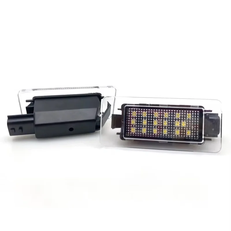 For Dacia Duster 2018 2019 2020 2021 2022 2pcs 6000K White Car LED License Plate Lights Car-Styling Number Lamps